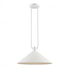 Trans Globe 11762 WH - 1LT PENDANT-17" DOUBLE ROD-WH